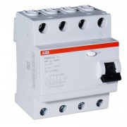 АВВ Выключатель дифференциальный тока 4мод. F204 AC-63/0.1 2CSF204001R2630